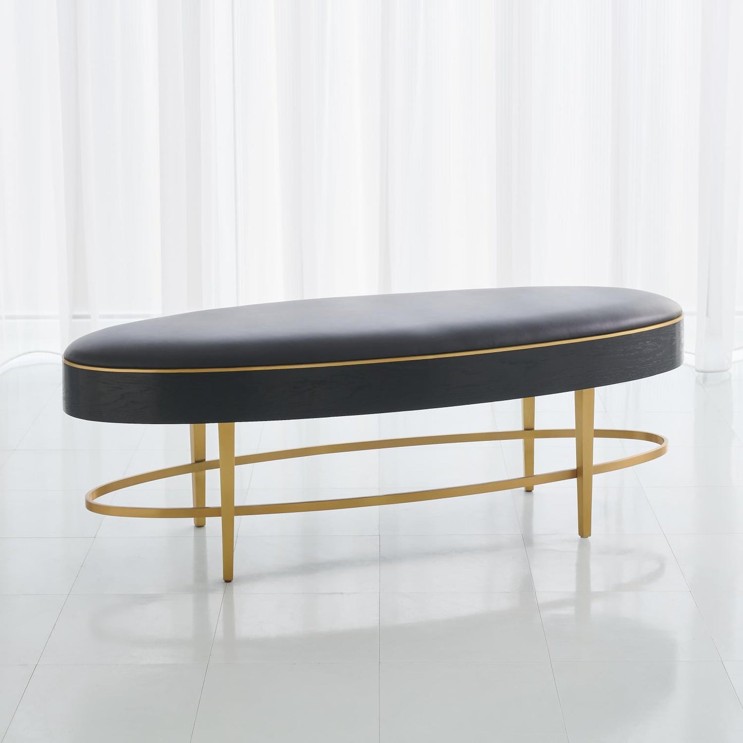 Ellipse Bench - Ebony