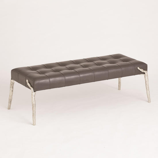 Bristol Branch Bench-Graphite Leather