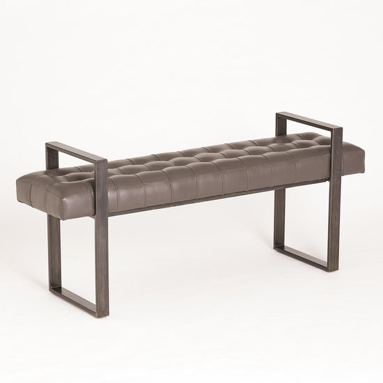 Dakota Bench-Graphite Leather