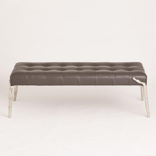 Bristol Branch Bench-Graphite Leather