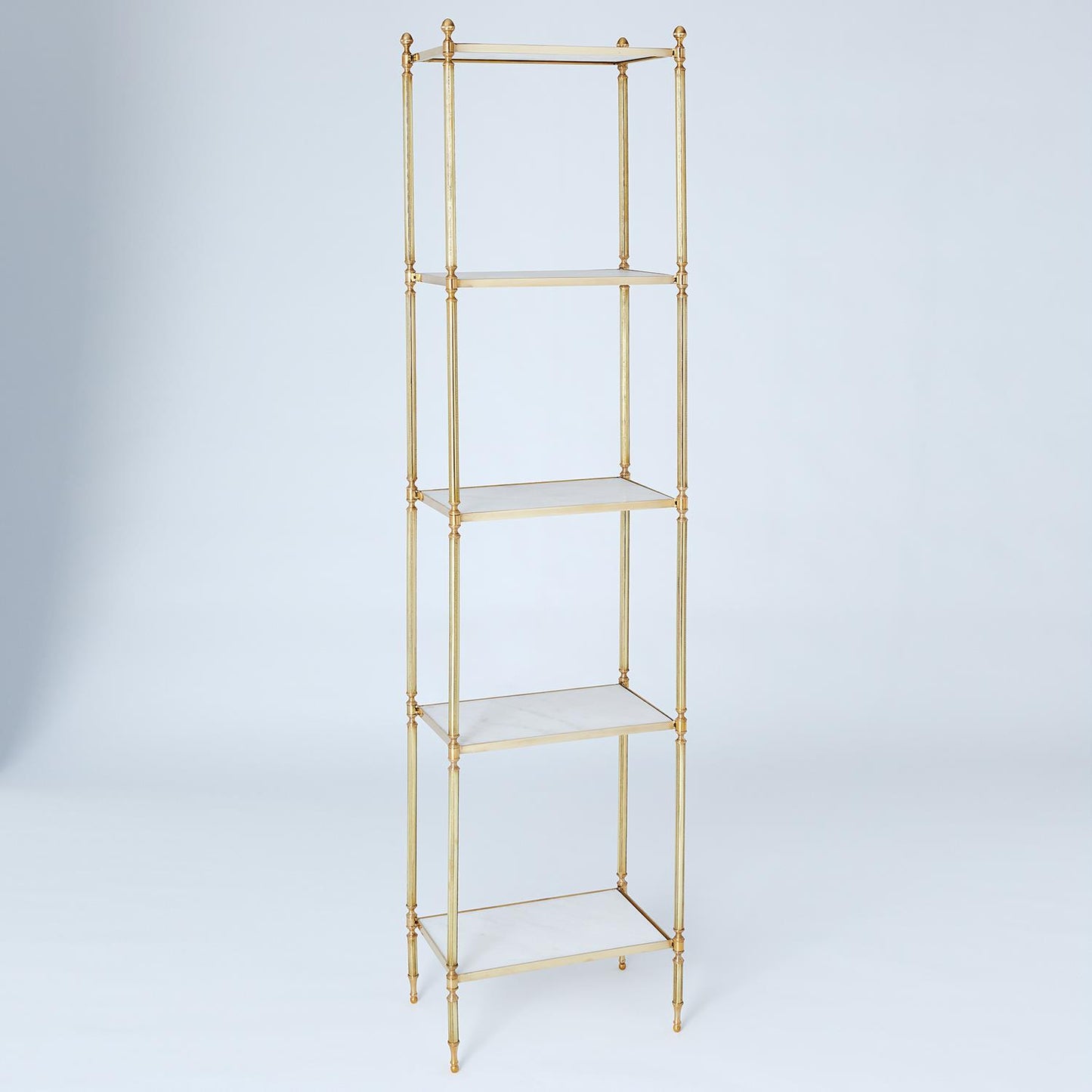 Acorn Etagere - Brass Finish