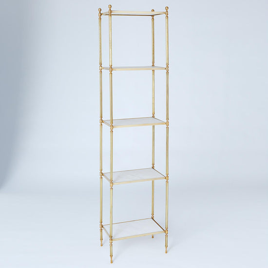 Acorn Etagere - Brass Finish