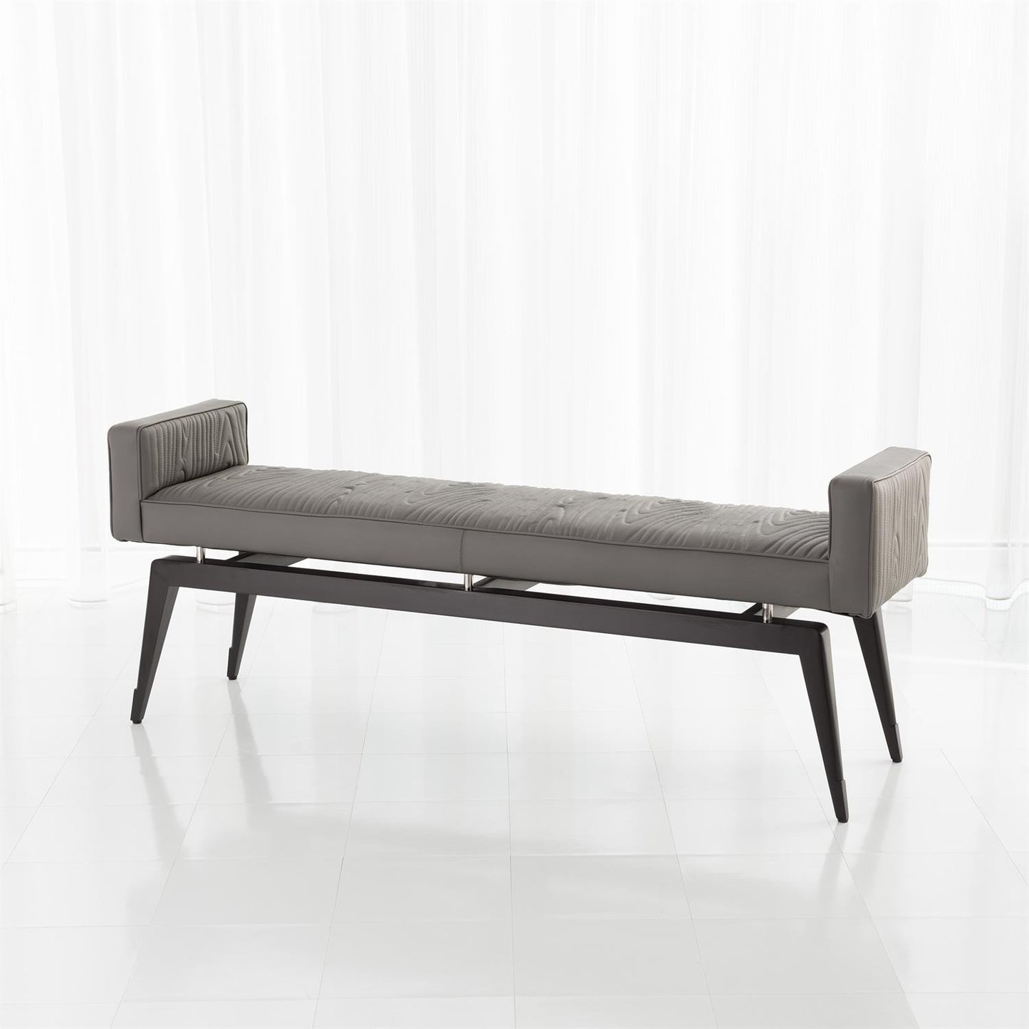 Faux Bois City Bench-Grey