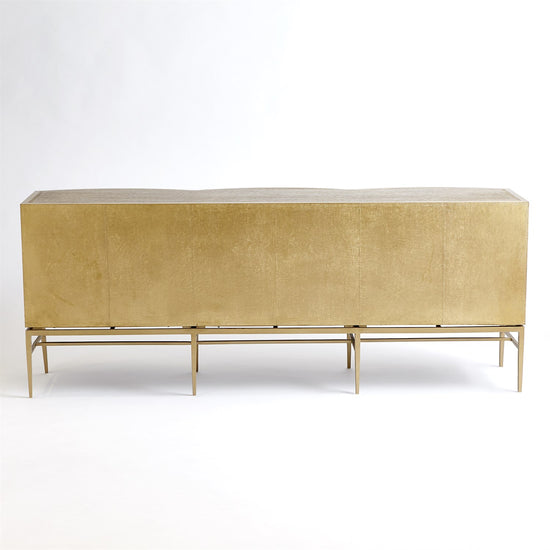 Crinkle Long Cabinet-Brass/Bronze