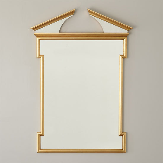 Broken Pediment Mirror - Gold Leaf