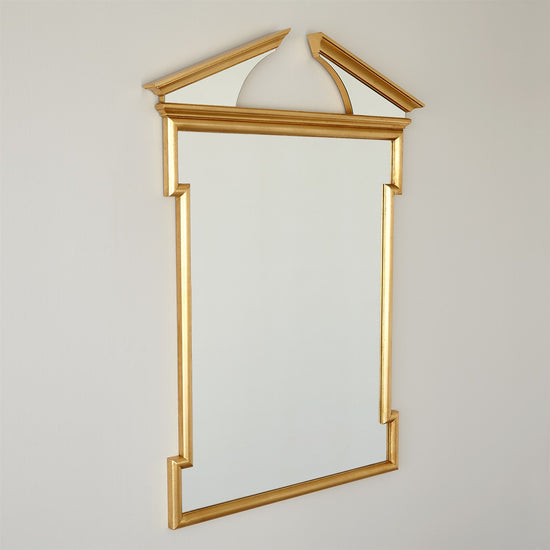 Broken Pediment Mirror - Gold Leaf