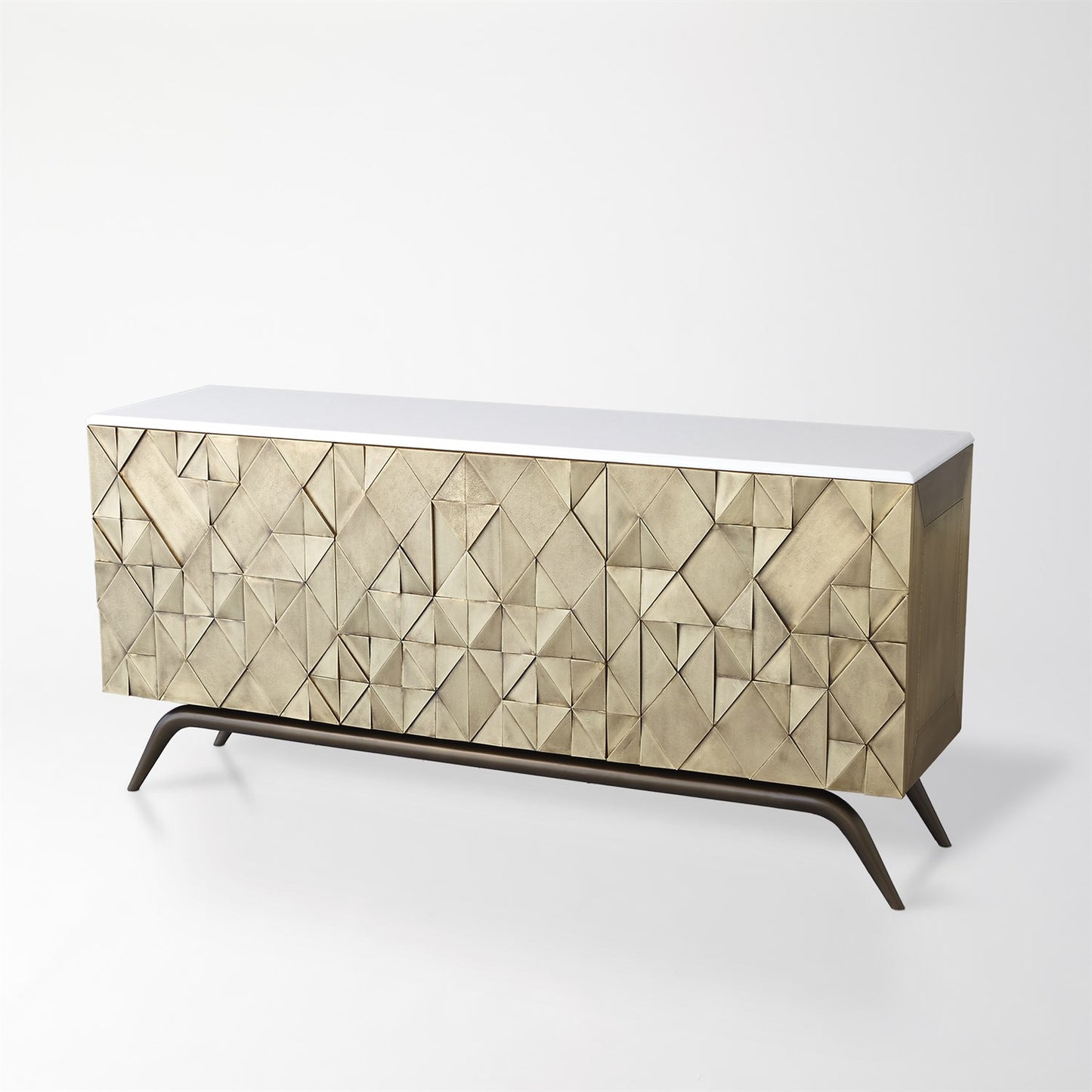 Triangle Cabinet-Brass