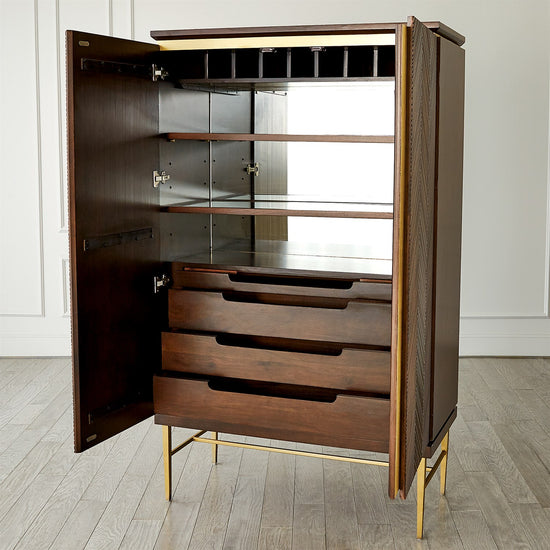 Latilla Tall Bar Cabinet