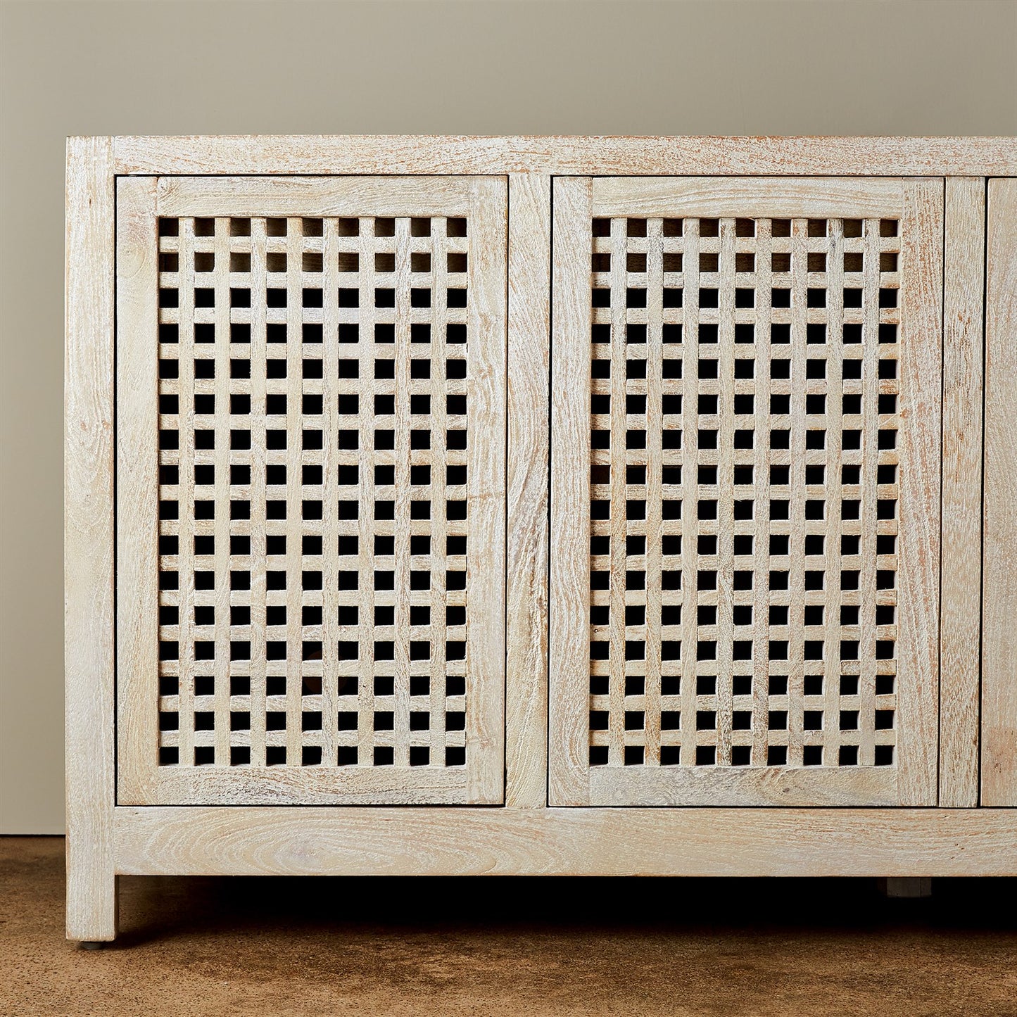 Driftwood Lattice Credenza