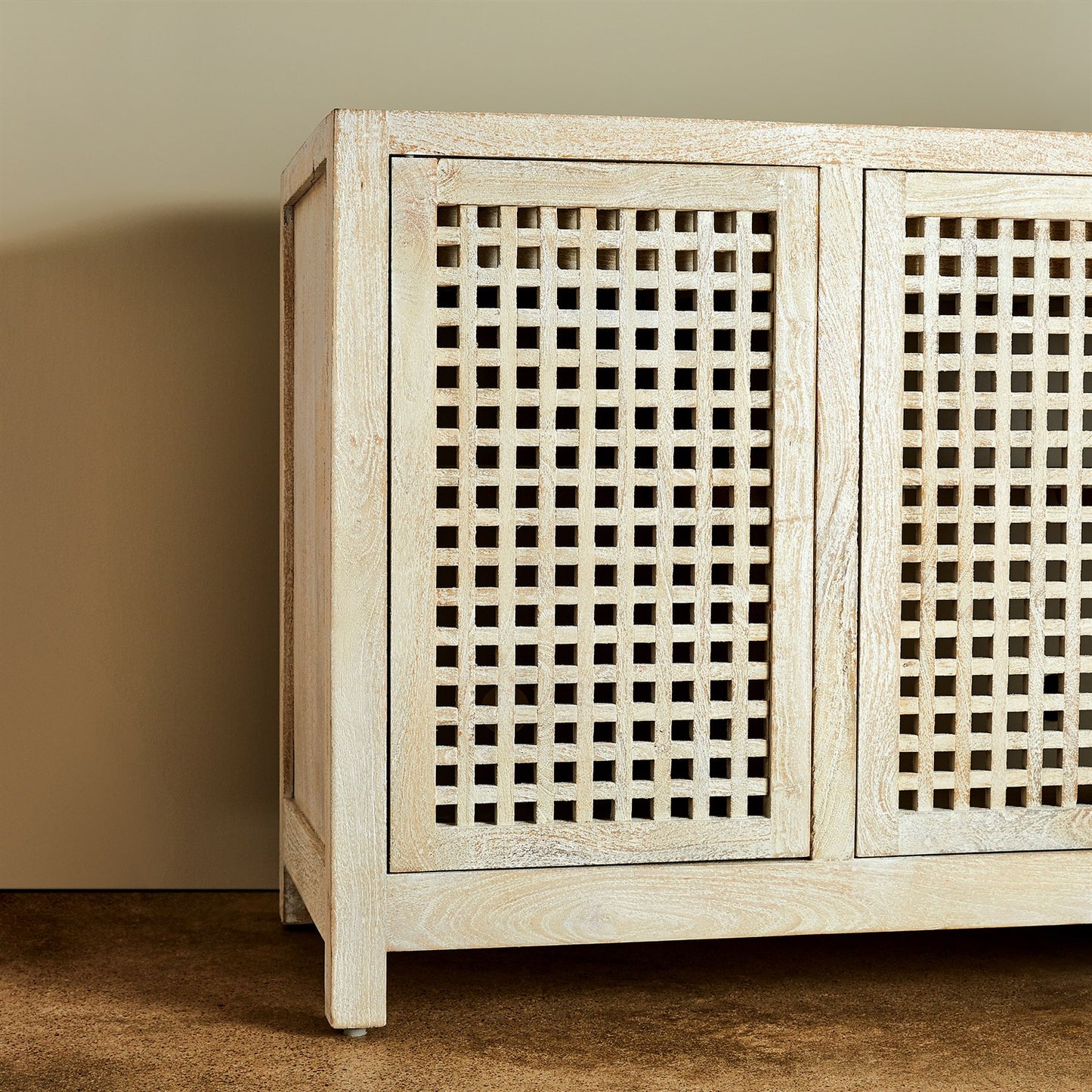 Driftwood Lattice Credenza