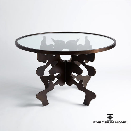 Ink Blot Dining Table - Bronze -48" Dia.