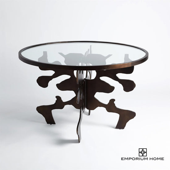 Ink Blot Dining Table - Bronze -48" Dia.