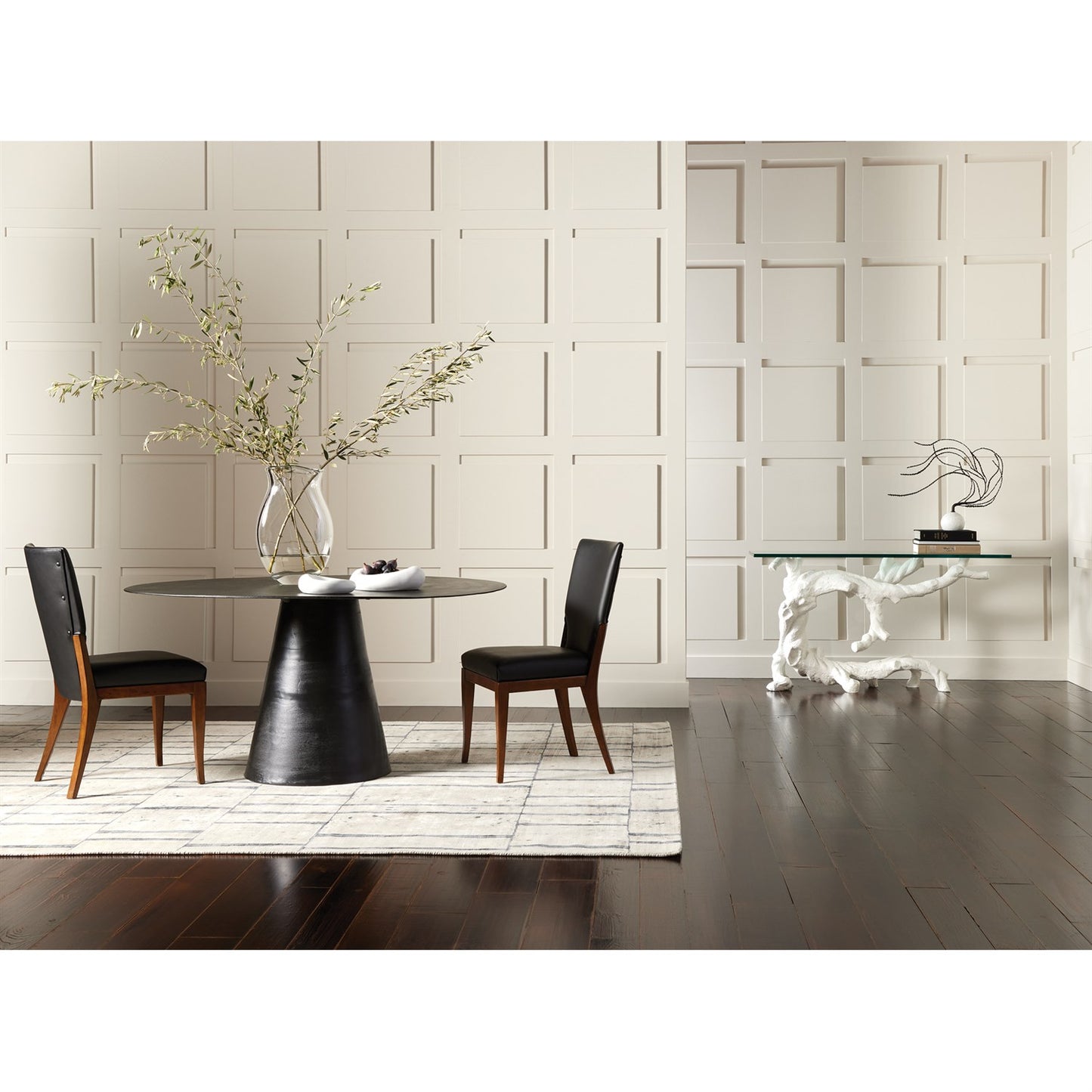 Apex Dining Table - Blackened Finish