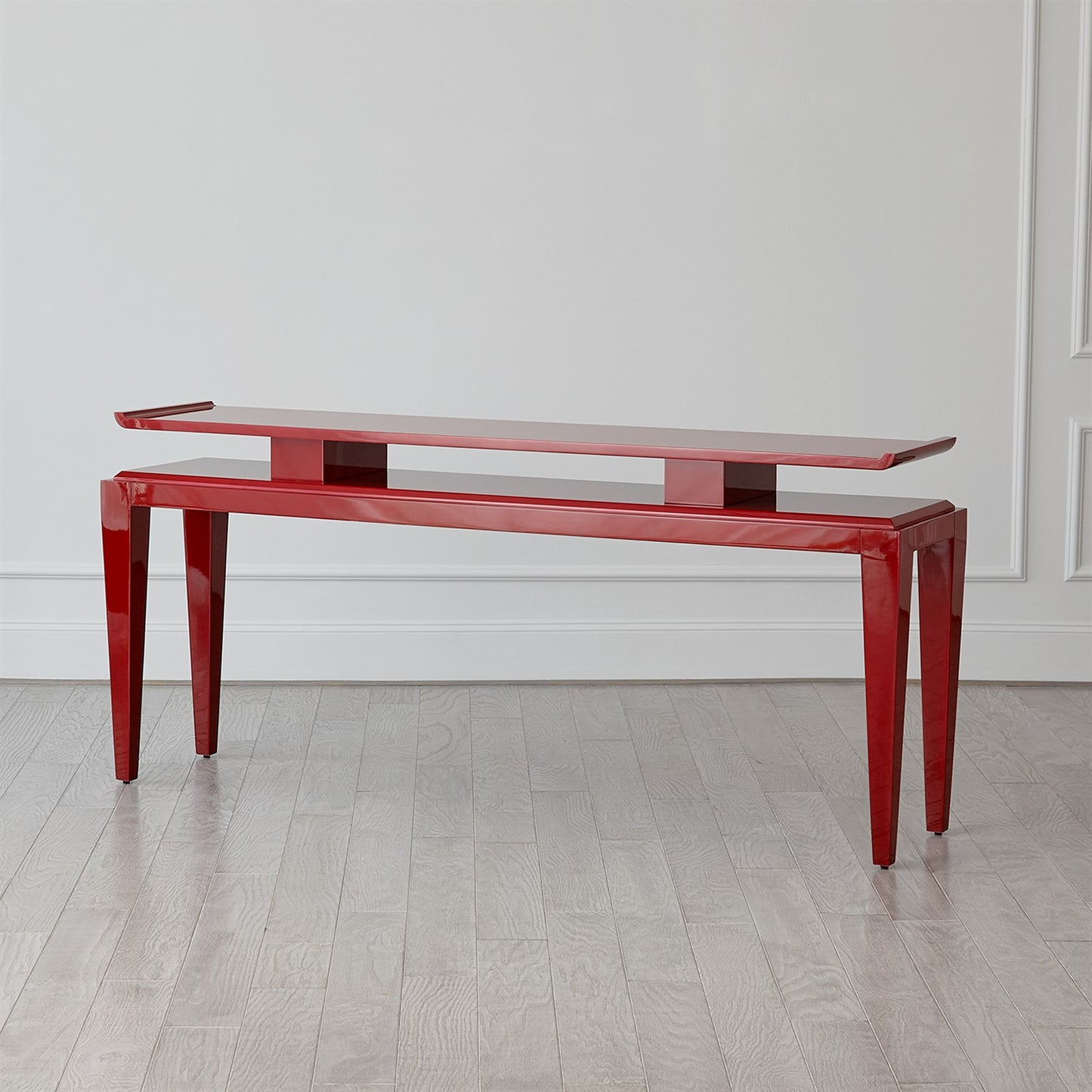 Poise Console Table - Deep Red