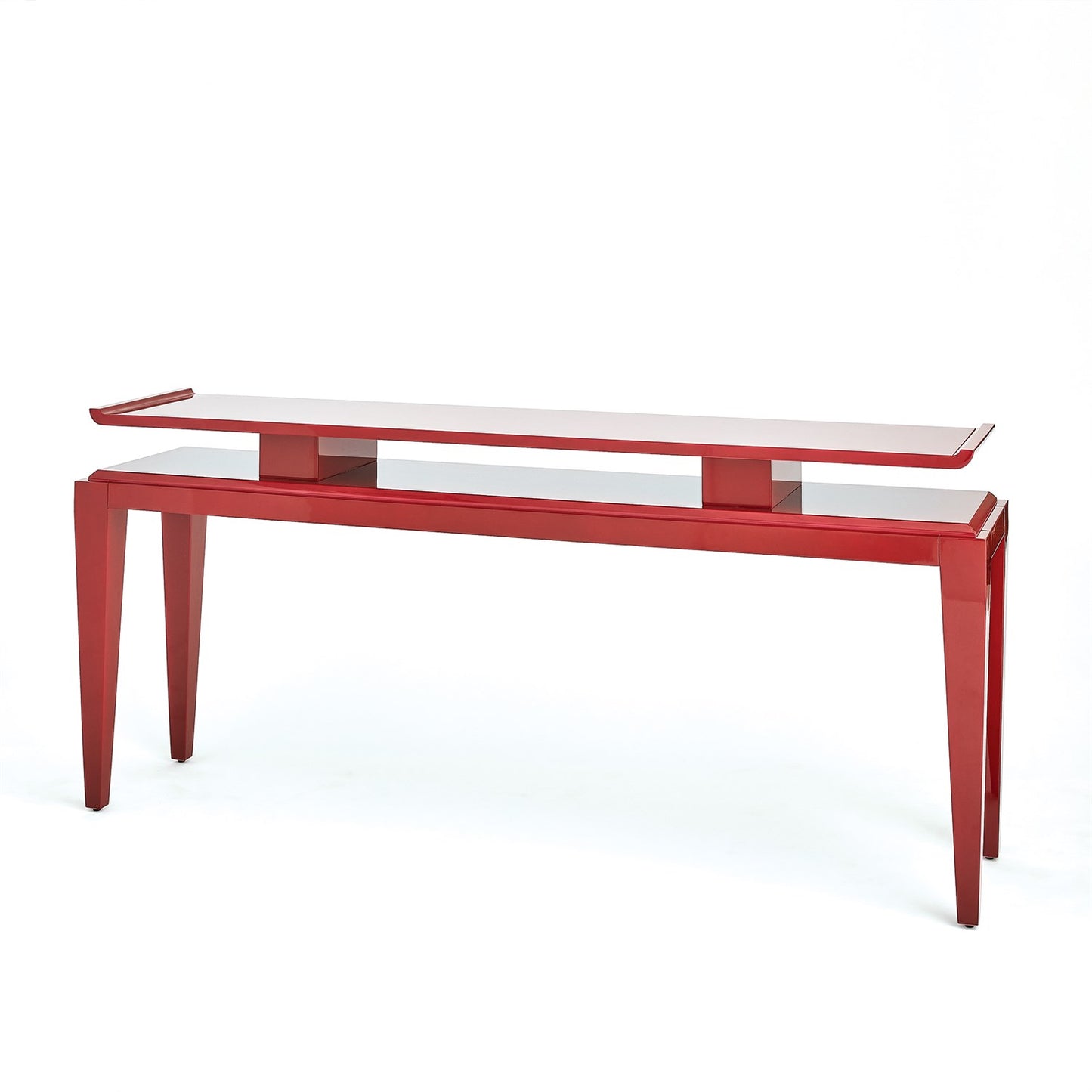 Poise Console Table - Deep Red