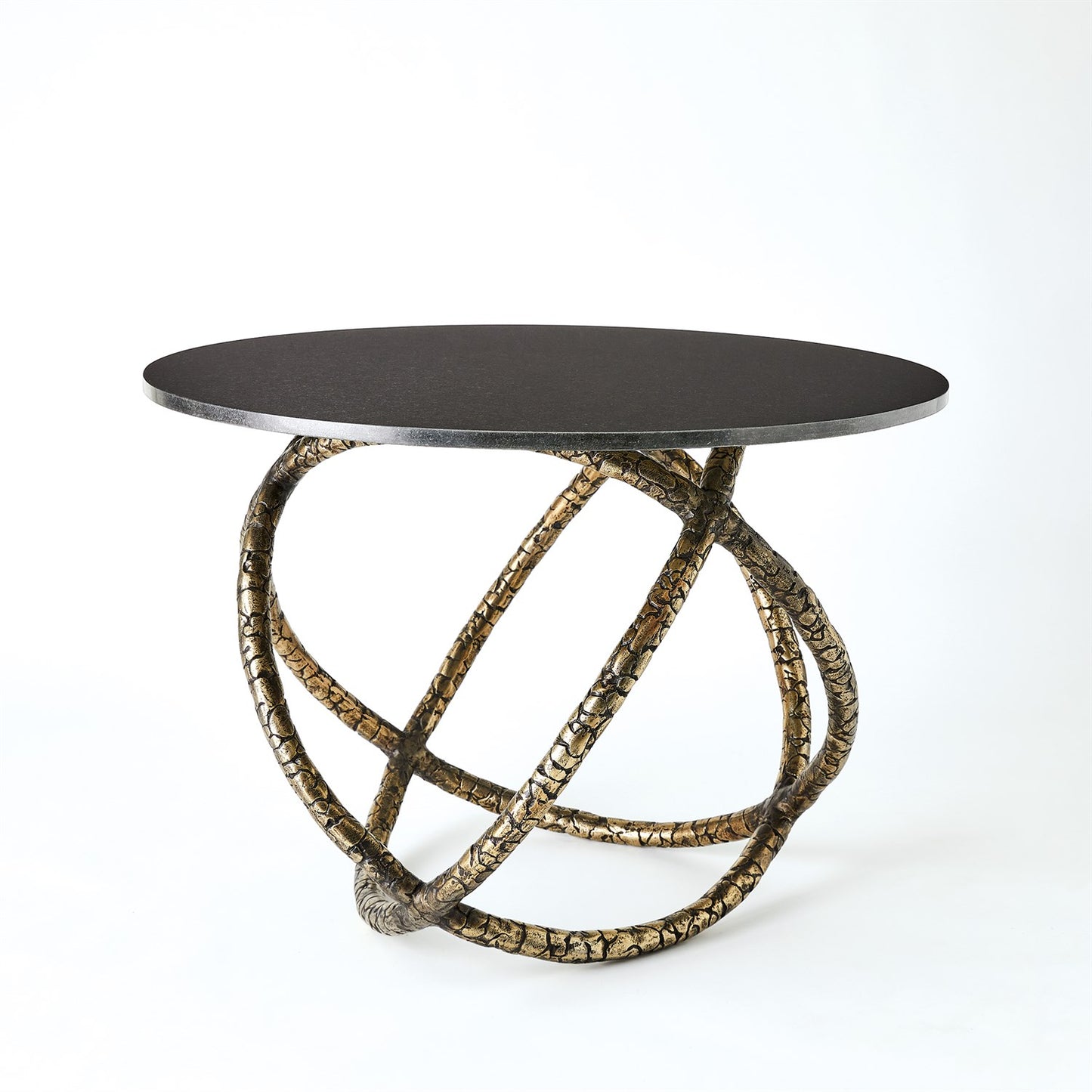 Astro Table - Antique Brass w/Black Granite