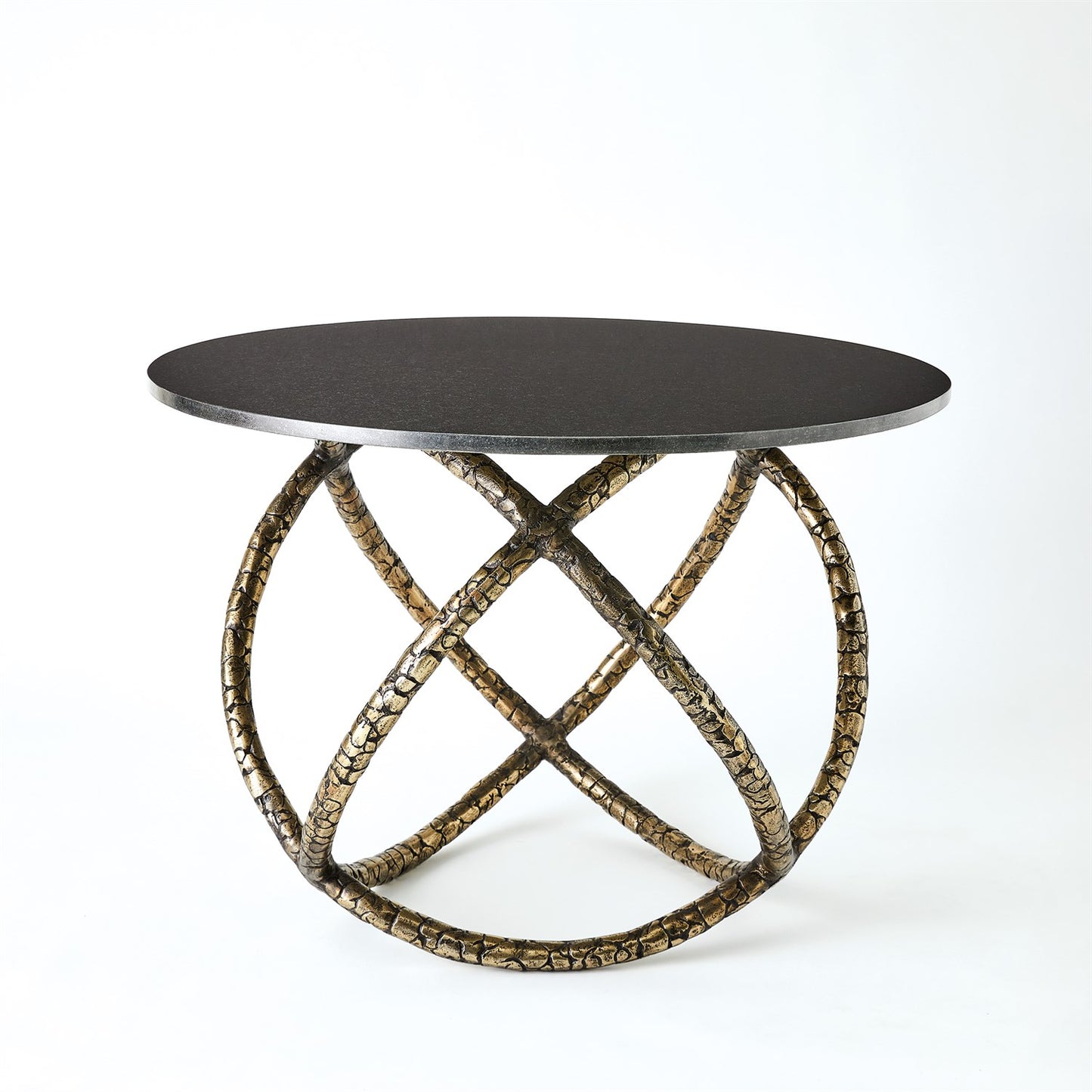 Astro Table - Antique Brass w/Black Granite