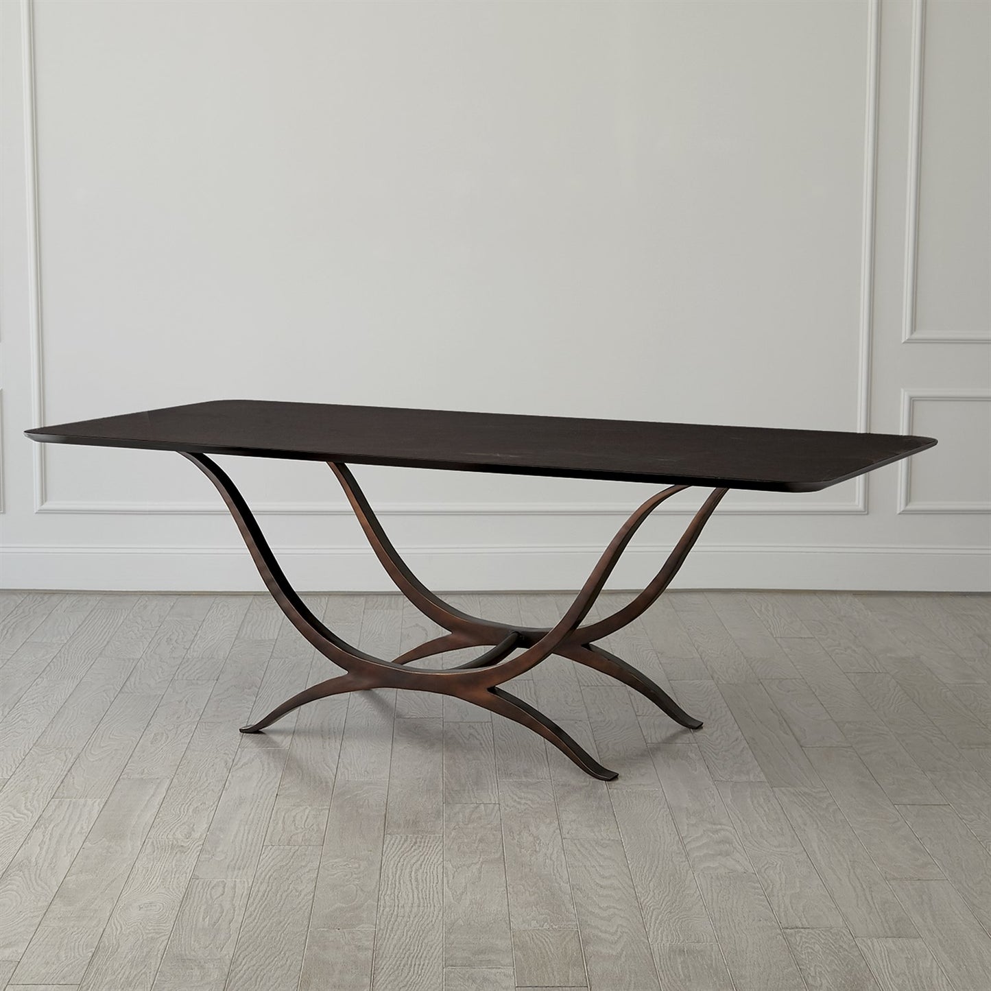 Chorda Dining Table-Bronze-Rectangle