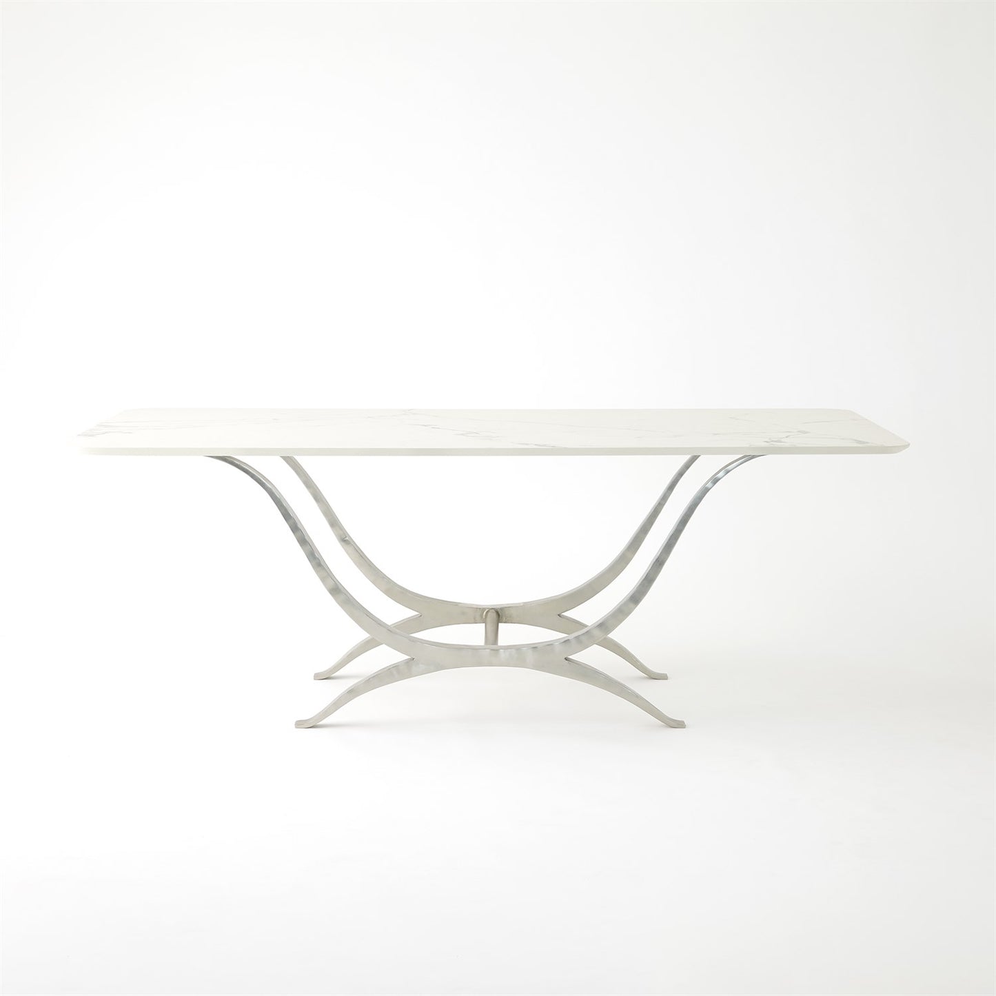 Chorda Dining Table - Nickel - Rectangle