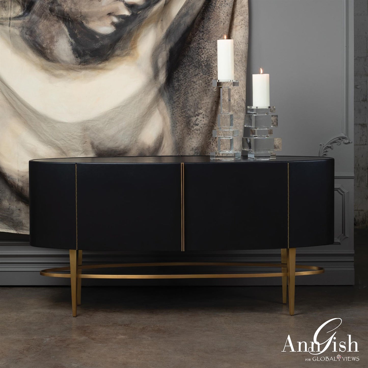 Ellipse Sideboard-Ebony