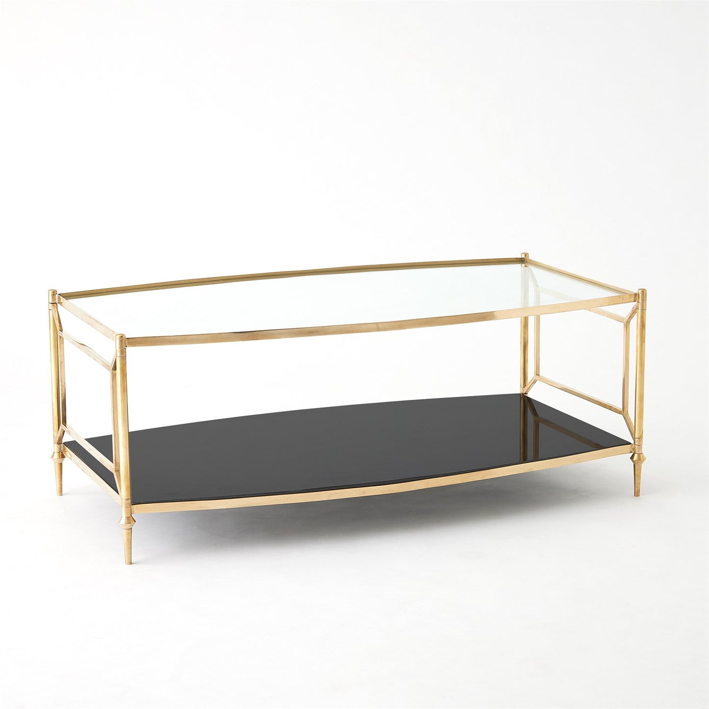 Camber Cocktail Table - Brass