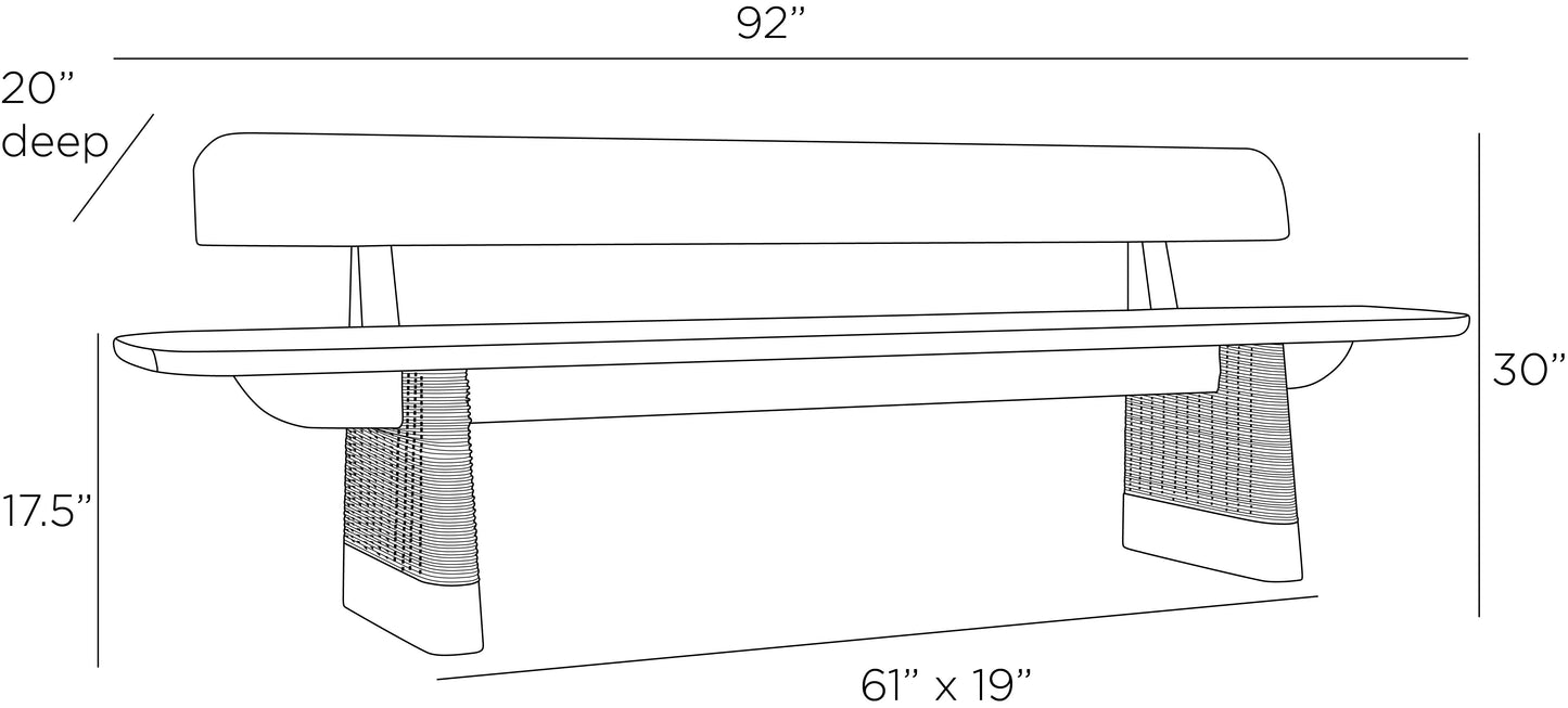 Delrio Outdoor Bench