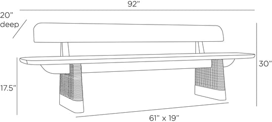 Delrio Outdoor Bench