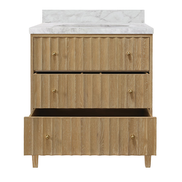 Odin Bath Vanity Small - Cerused Oak