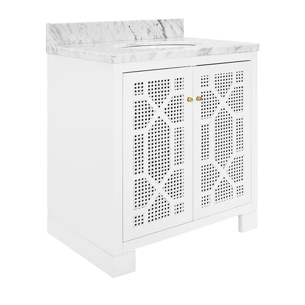 Schaffer Bah Vanity - White