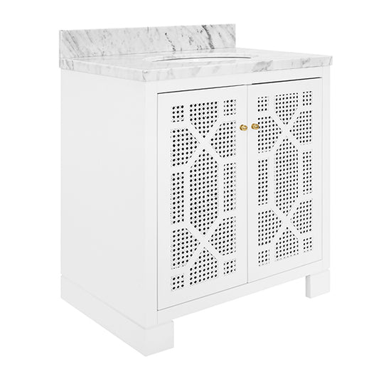 Schaffer Bah Vanity - White