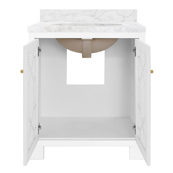 Schaffer Bah Vanity - White