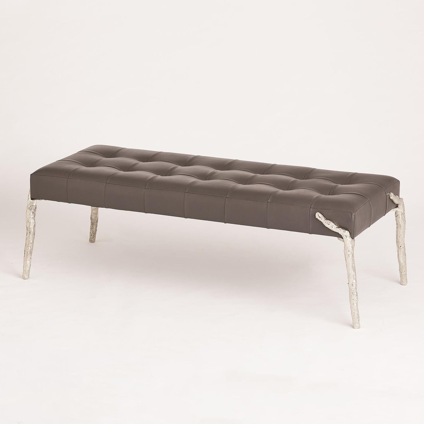 Bristol Branch Bench-Graphite Leather