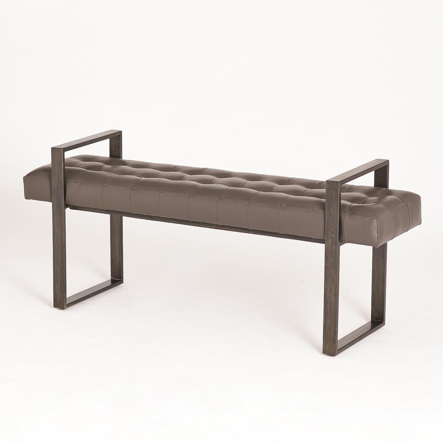 Dakota Bench-Graphite Leather